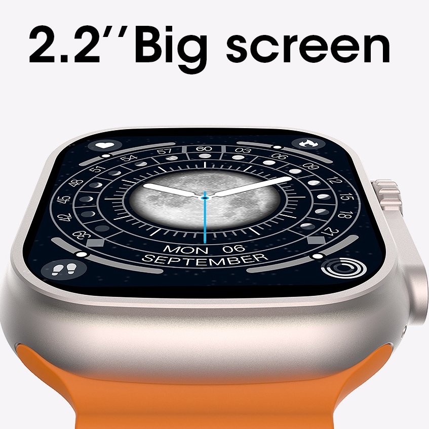 Smart Watch S8 Ultra Original Smartwatch 2.2 "HD Touch Screen Bluetooth Call Jam Tangan Pria Wanita 