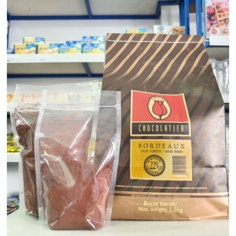 

Tulip Cocoa Powder Bordeaux 100gr/Cocoa Powder Tulip Bordeux/Bubuk Coklat Tulip/Bubuk Coklat Premium