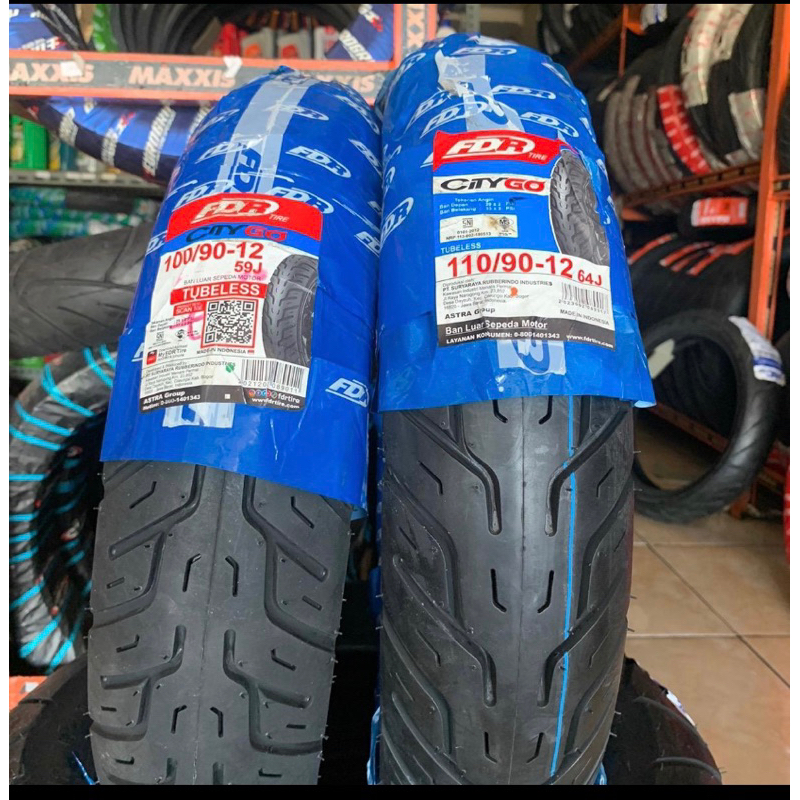 Ban fdr citygo ring 12 100/90 110/90 tubeless 1ban