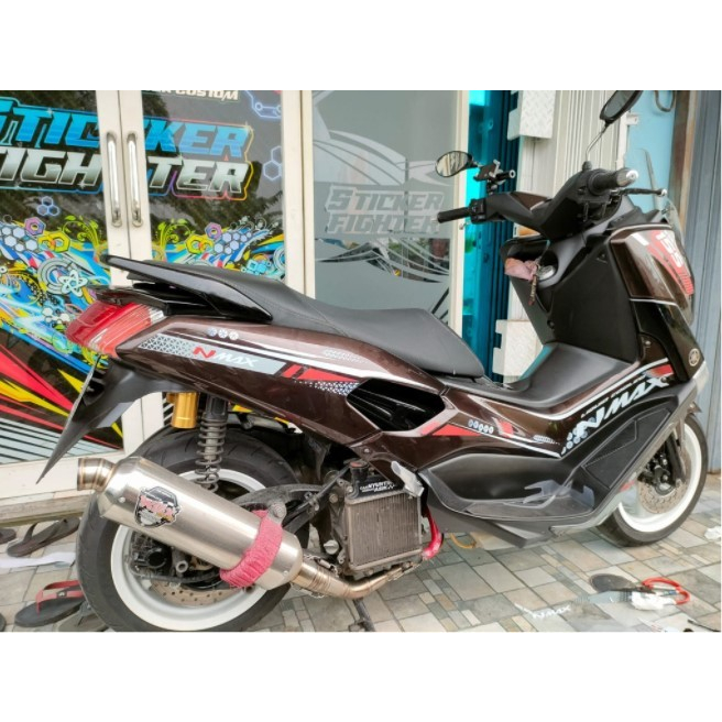 STRIPING NMAX OLD/LAMA MINIMALIS ELEGANT DESIGN TRANSPARAN - Merah