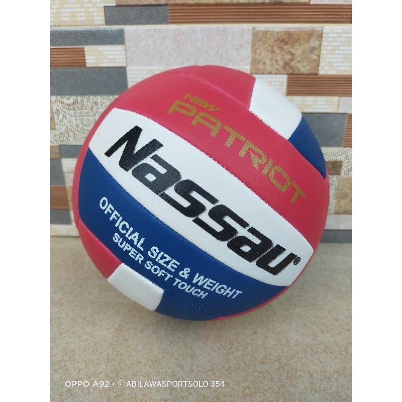 BOLA VOLI NASSAU JAHIT MESIN MURAH FREE DOP DAN JARING BOLA