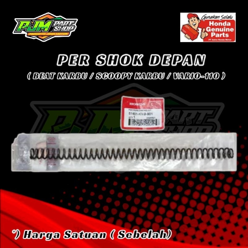 Per Shok Depan KVB BEAT SCOOPY KARBU VARIO 110 ORI Original AHM - 51401KVB901 - Pc - Pir Shock Skok