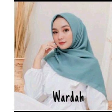 Hijab Bella Square Wardah/Krudung Hijau Wardah/Krudung Segi Empat Promo Wardah