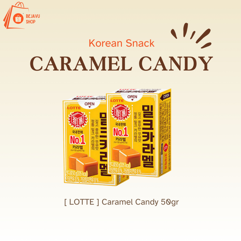 LOTTE MILK CARAMEL CANDY 50gr