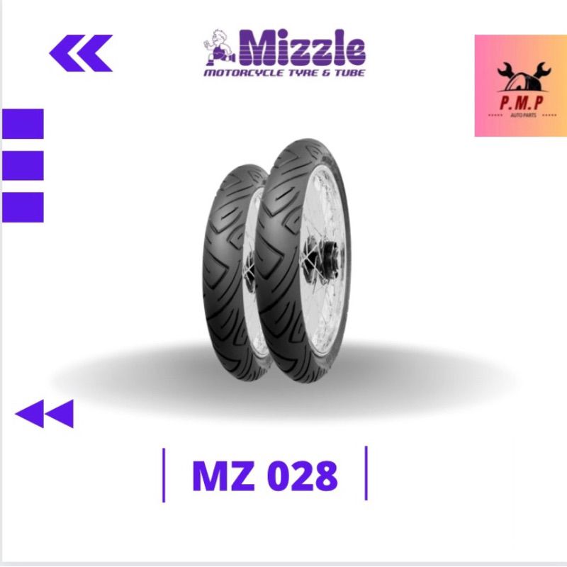 Paket Ban Mizzle MZ028 80/80 & 90/80 Ring 14 Non Tubeless Original