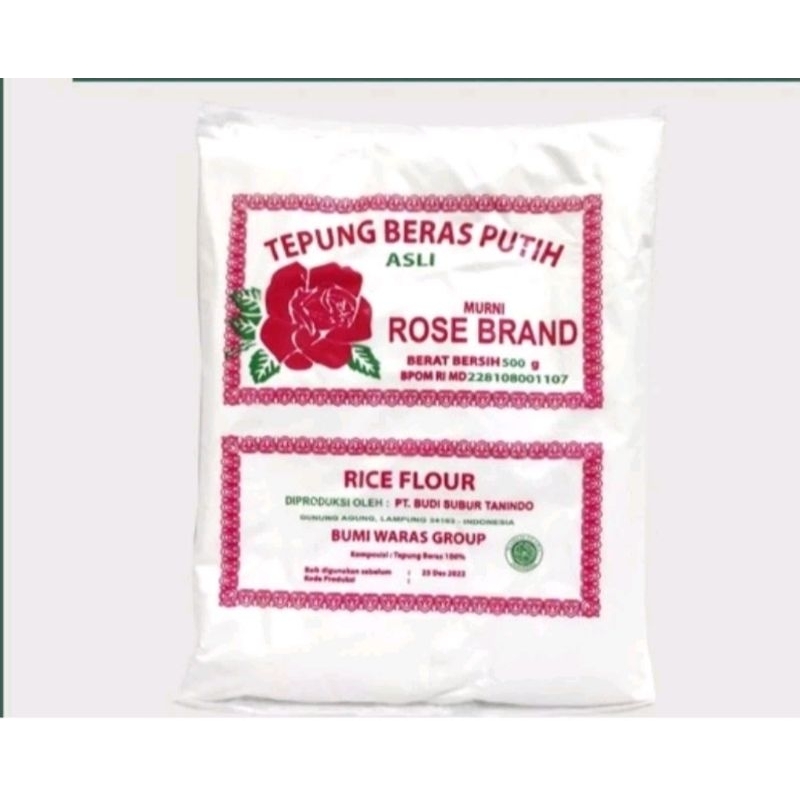 tepung beras rose brand 500 gr 1 dus