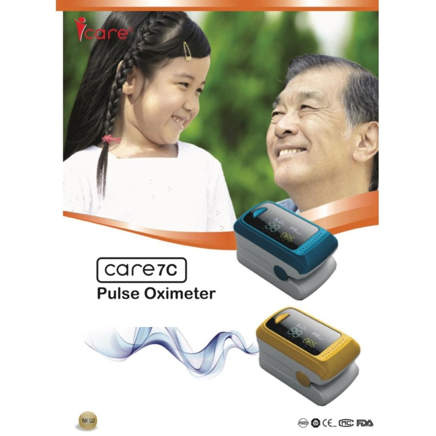 Oxymeter Care7C GEA Medical Oximeter Saturasi Oksigen Finger Pulse