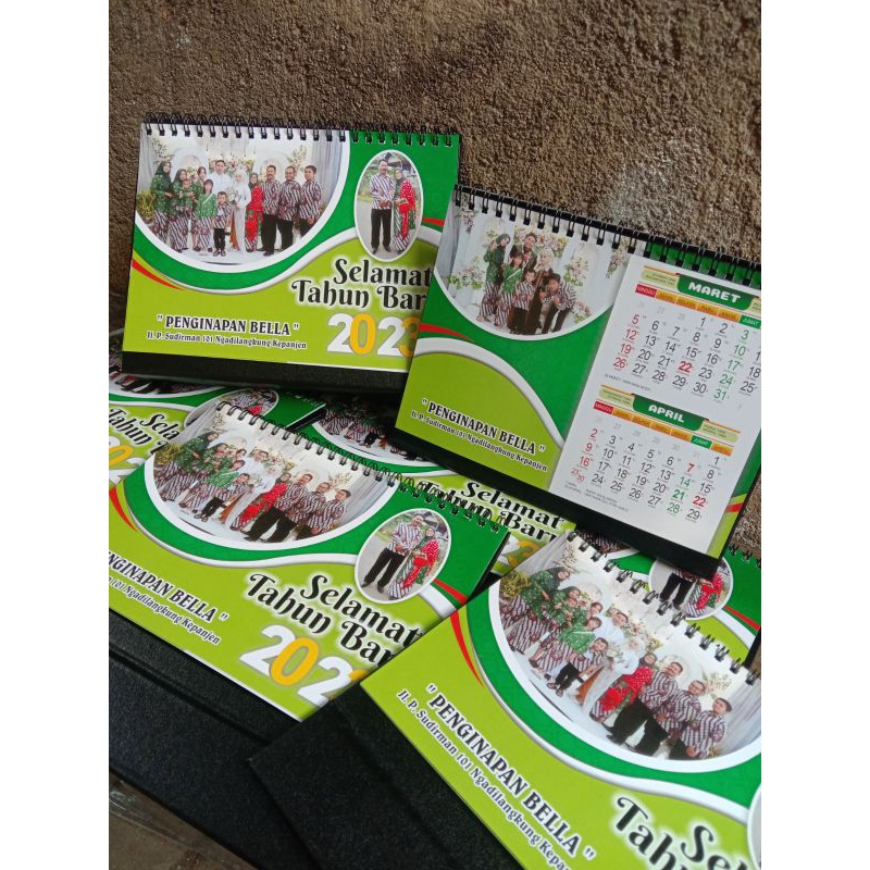 

KALENDER Duduk meja kantor custom 2025 uk. A5 GRATIS DESAIN