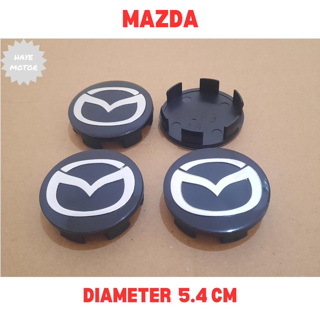 Dop Roda atau Tutup Velg Mobil MAZDA diameter 5.4 CM