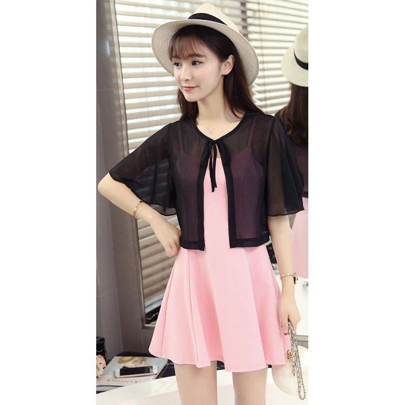 promo terbaru atasan wanita outer ceruty korean look tali depan cantik kekinian
