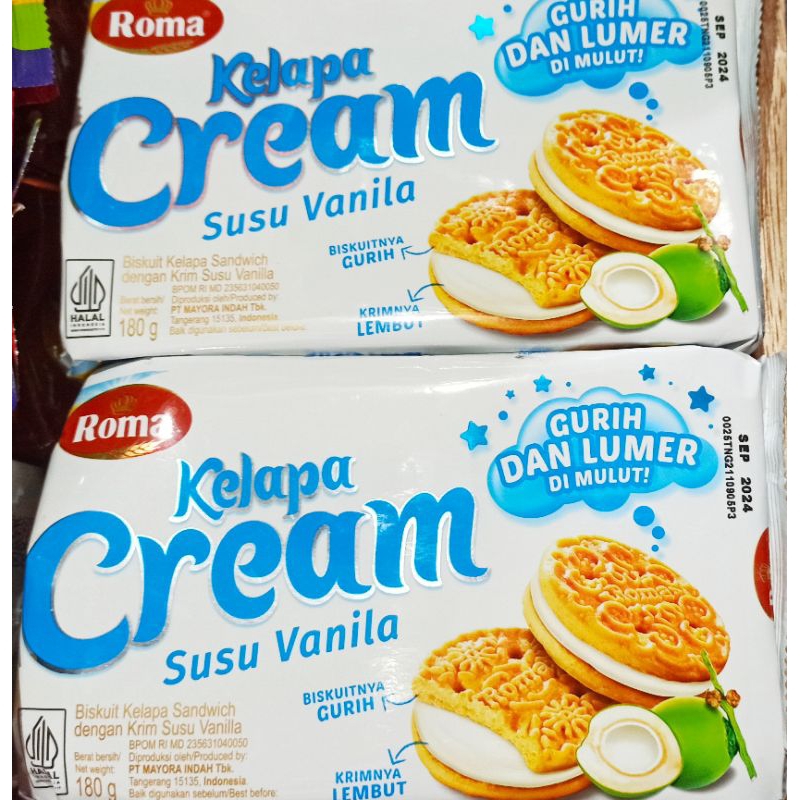 

Biskuit roma /Roma kelapa cream