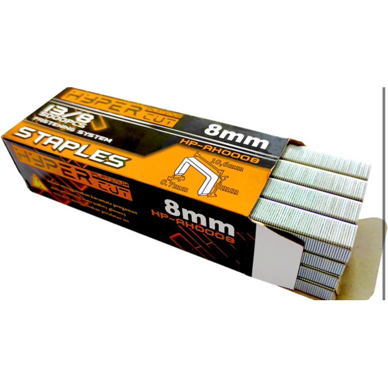 

ANAK HEKTER STAPLES REFIL ISI ANAK STAPLES 6mm 8mm