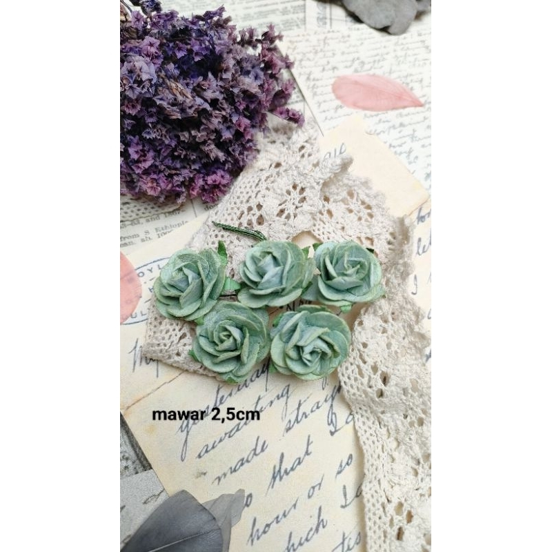 BUNGA KERTAS MULBERRYPAPER BUNGA KERTAS SCRAPBOOK BUNGA KERTAS MAHAR