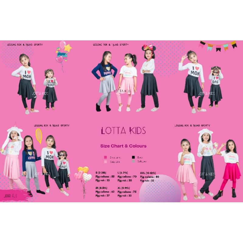 Legging Anak Perempuan Leging Anak Lejing Anak Celana Rok Kain Spandek Premium Pakaian Anak Perempua