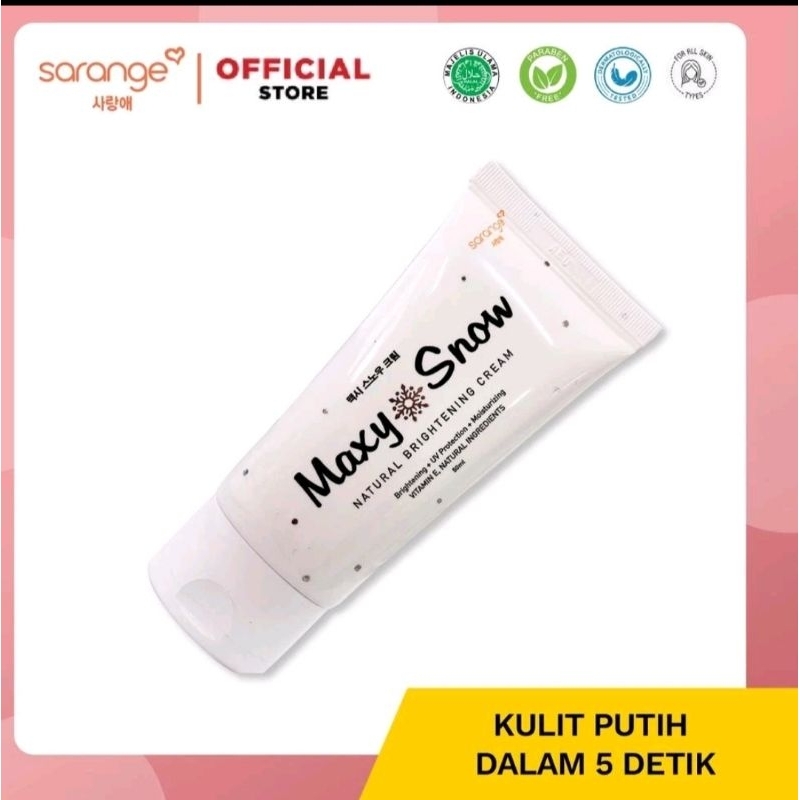 sarange maxy snow natural brightning cream