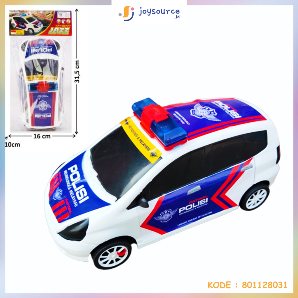Mainan Mobil Polisi 22 cm Friction Jazz - 8031