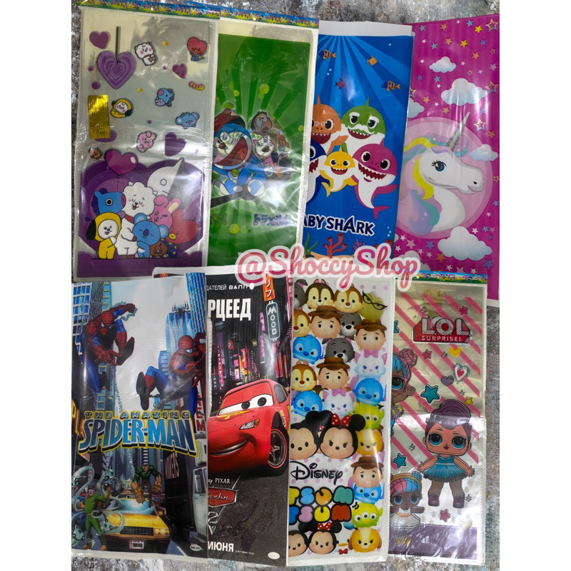 

JUMBO OPP Plastik bingkisan / goodie bag/ plastik snack/ kantong ultah jumbo Besar 50 x 24 cm isi 10pcs