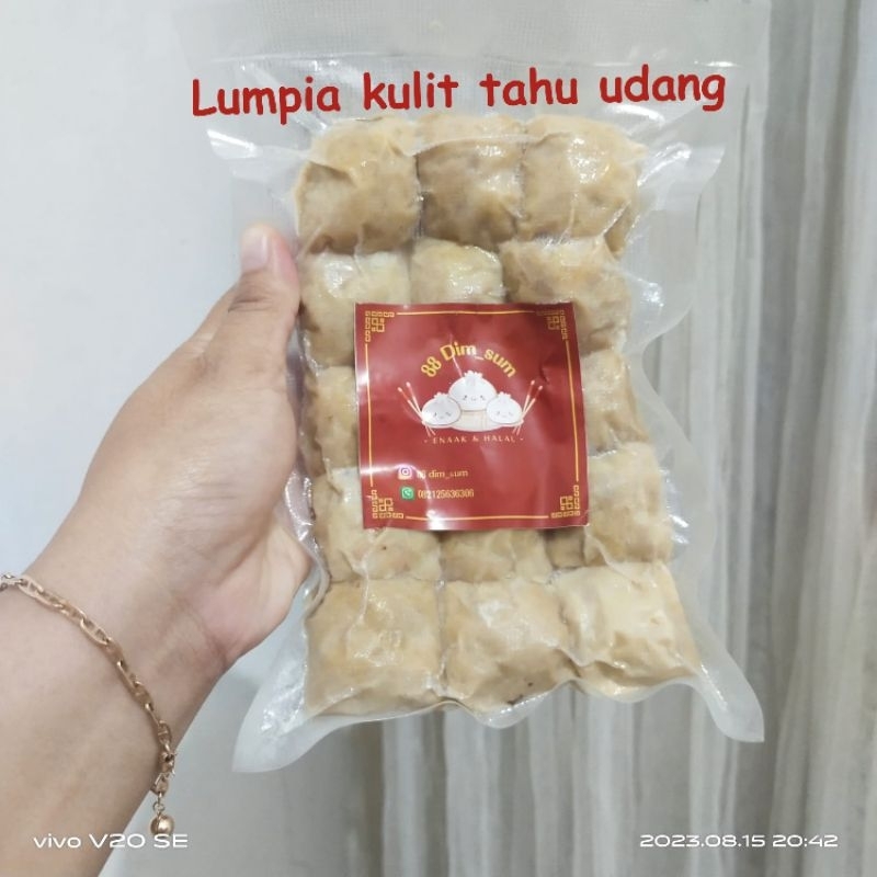 

lumpia kulit tahu udang vacuum pack frozen