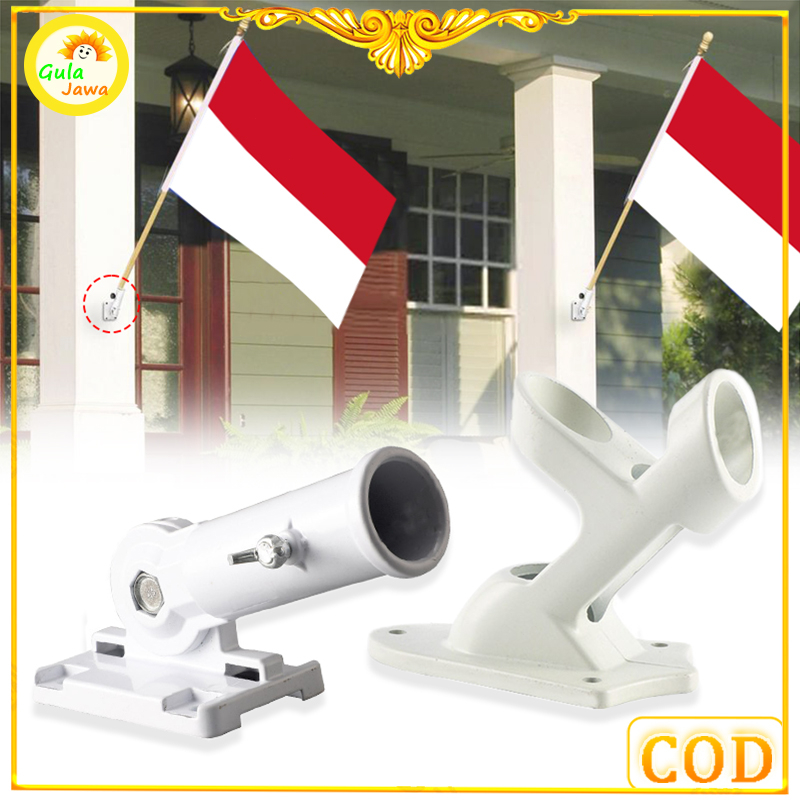 Bracket Holder Tiang Bendera Braket Wall Bracket Dudukan Tiang Bendera untuk Tiang Bendera