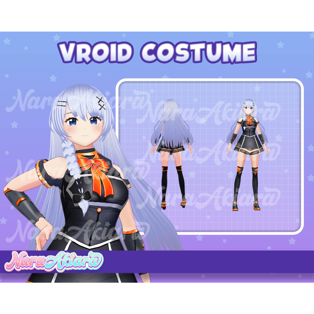 Tampilan VTuber Lebih Hidup dengan Kostum 3D Vroid Kualitas Tinggi, Outfit 3D VTuber, Desain Kostum 