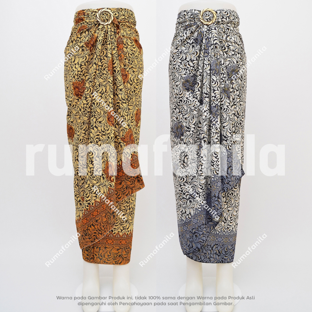 Kain Lilit Batik Bawahan Kebaya Wisuda Rok Batik Lilit Modern Pakaian Tradisional Pesta Adat Wanita 