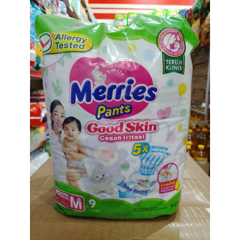 merries pants m9, l8, xl7, xxl6