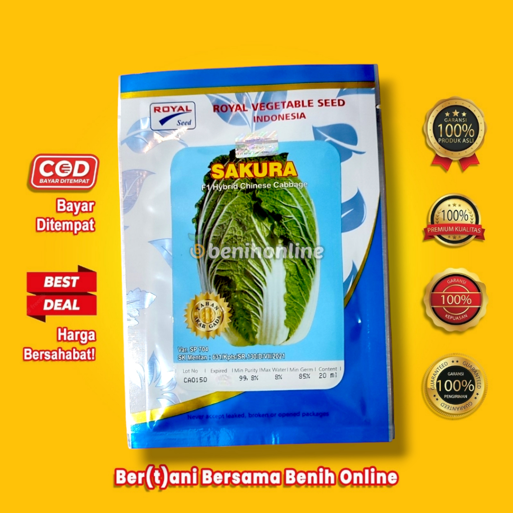 BENIH SAWI HIBRIDA F1 SAKURA 20 ML ROYAL SEED
