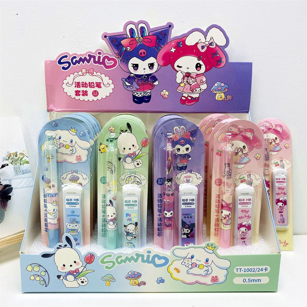 

Pensil Mekanik Sanrio Set , Pensil Karakter Sanrio 0.5mm , Pensil Anak Mekanik 0.5mm Pensil Impor Lucu