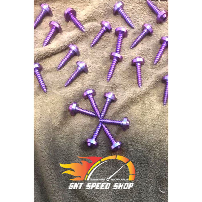 Baut Body Motor Titanium - Honda