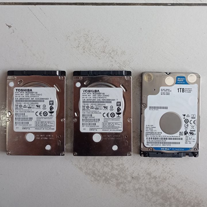 Harddisk Hardisk Hdd 1TB  Laptop PS3 PS4 2.5 inch SATA Second Bekas