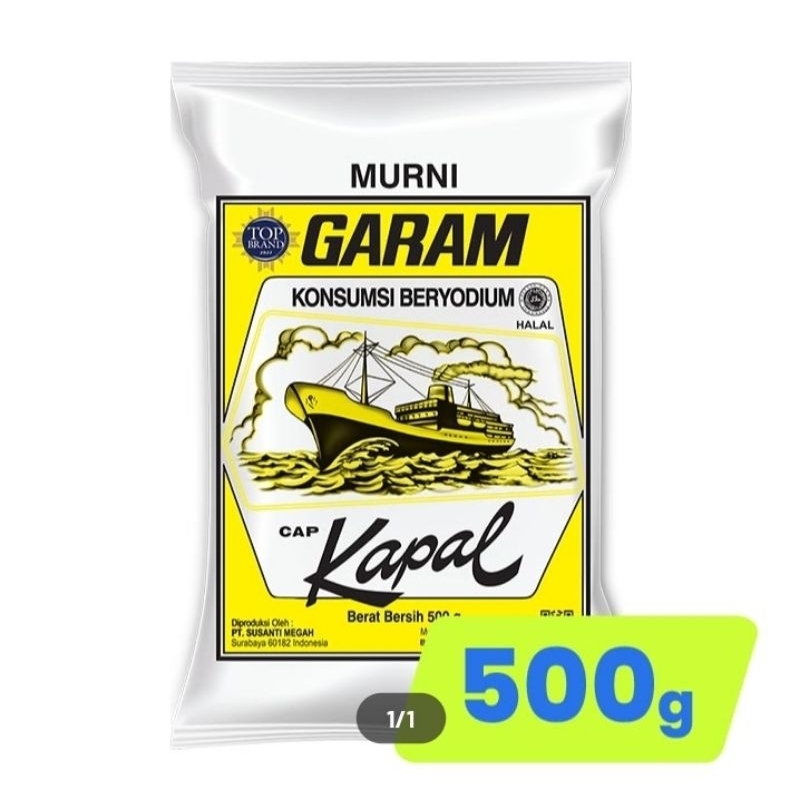 

Garam Cap Kapal 500 Gram