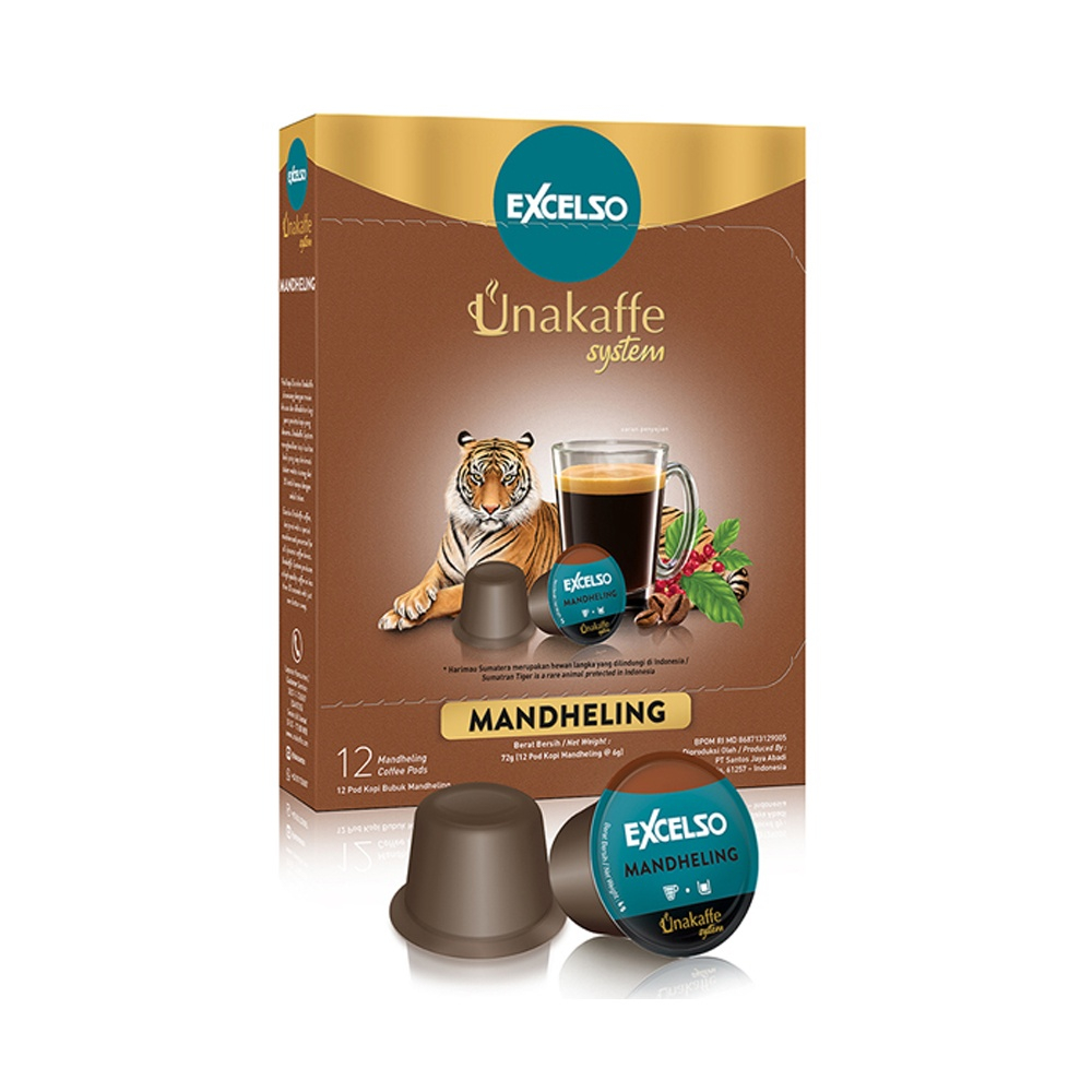 

EXCELSO UNAKAFFE MANDHELING (12x6gr) | kopi bubuk | kopi capsule