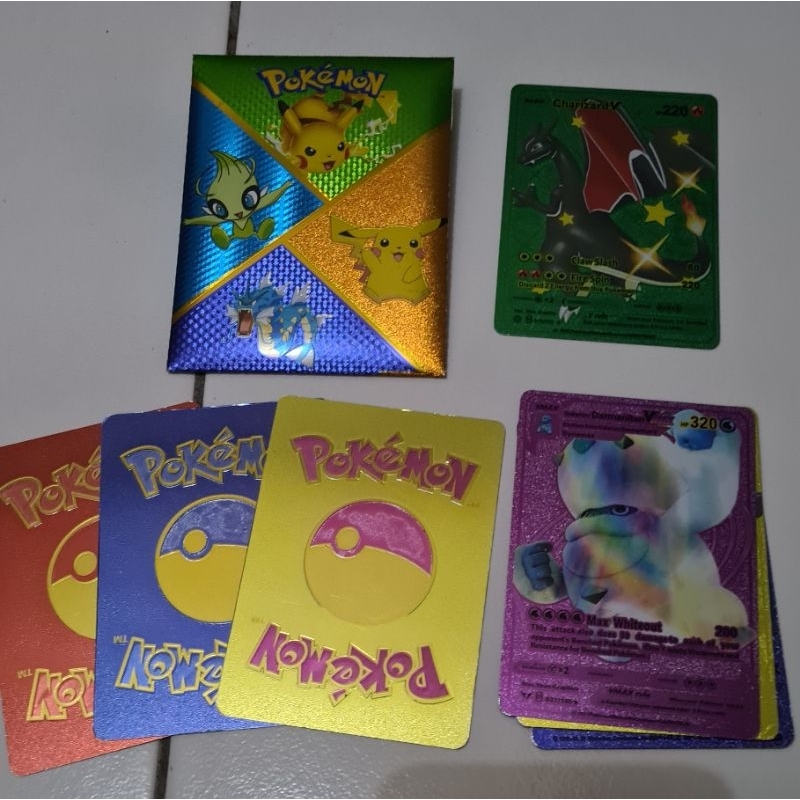 Kartu Pokemon Rainbow plastik