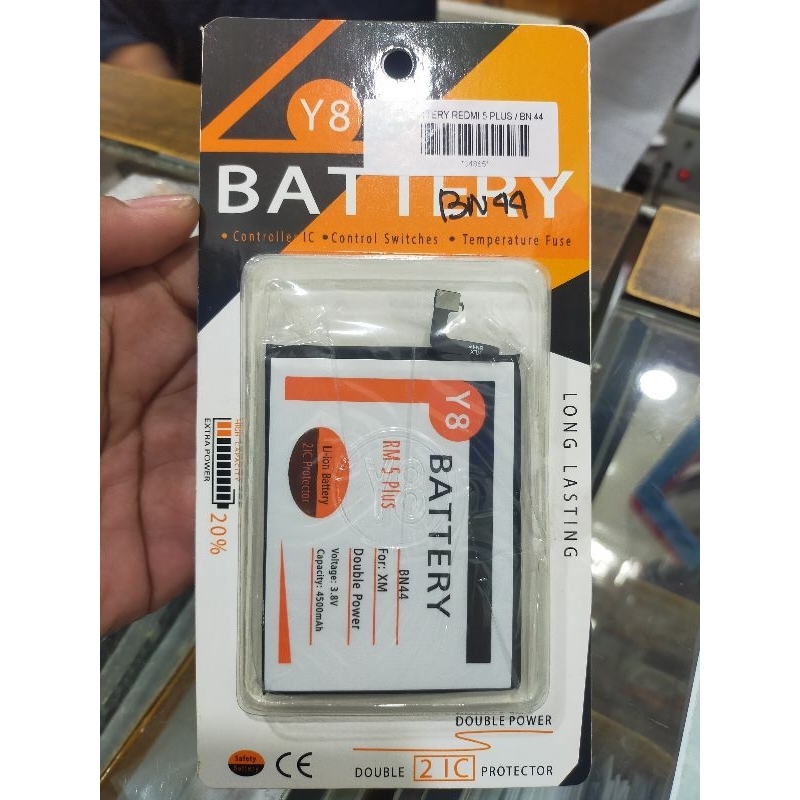 Baterai Battery BN 44 - Batre xiaomi redmi 5 plus - 5plus BN44 Double power