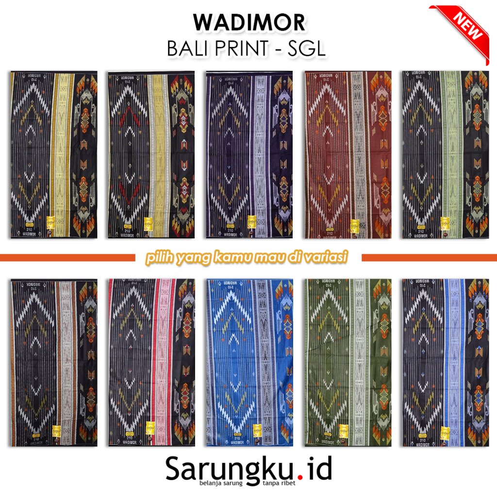 SARUNG WADIMOR BALI PRINT SGL