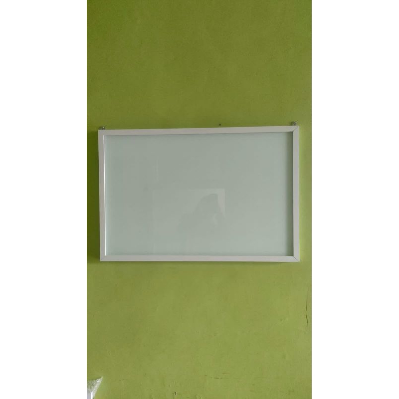 

papan tulis kaca 75x100cm glassboard pasang sendiri mudah tingal digantung high quality harga termurah