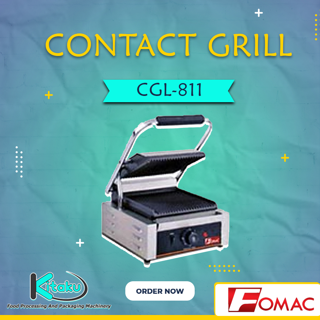 Alat panggangan Grill BBQ-Contact Grill Fomac-CGL-811