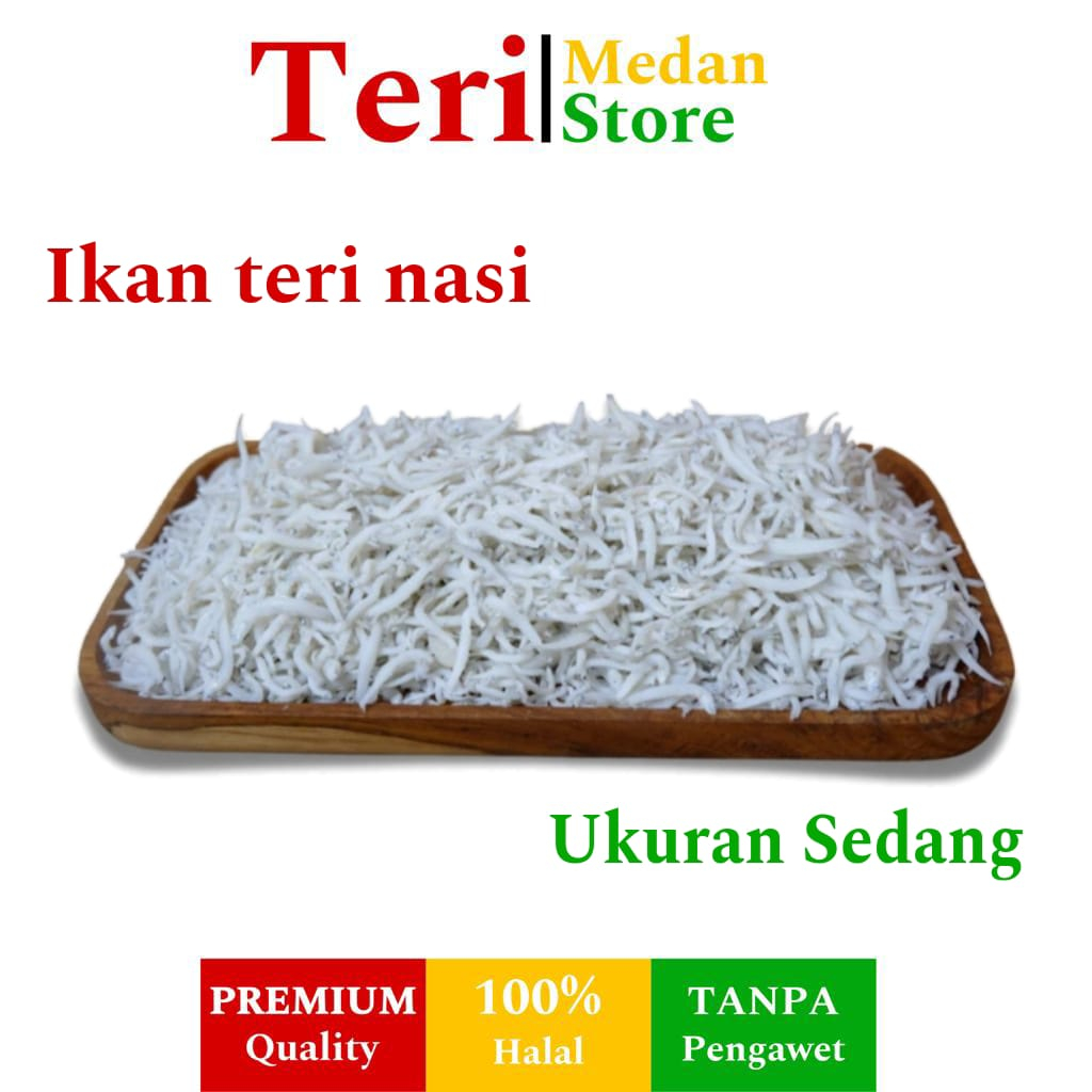 

Ikan teri nasi medan asli kering ukuran sedang kualitas super premium