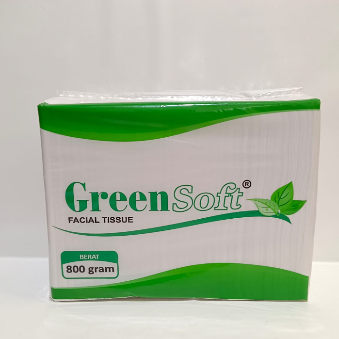 GREEN SOFT Facial Tissue 2ply 800gr / Tisu Wajah