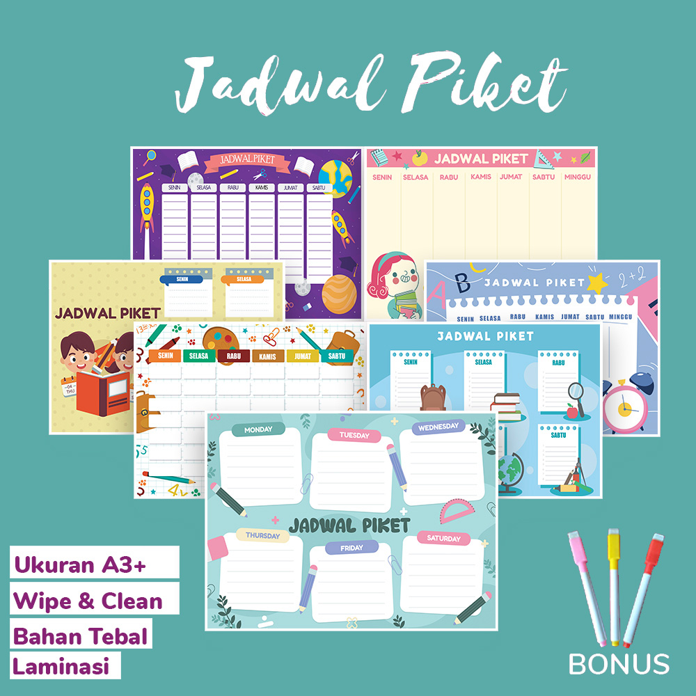 

POSTER JADWAL PIKET KELAS / PAPAN JADWAL PIKET