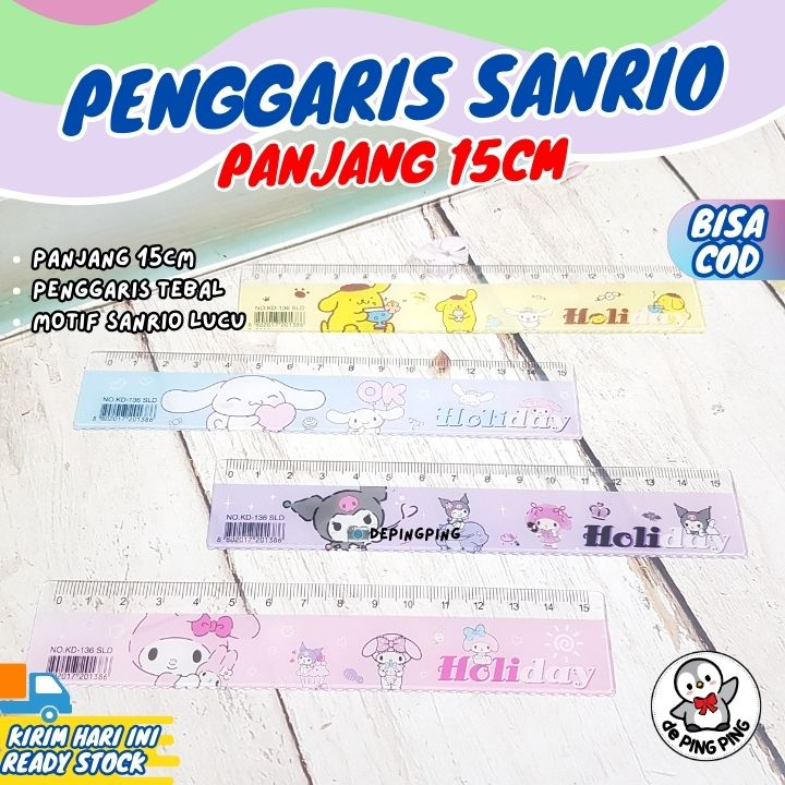 

Penggaris SANRIO 15 CM Cute Ruler Lucu 4 karakter
