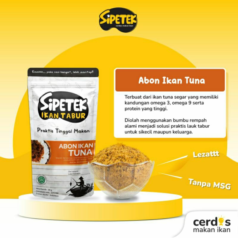 

Abon Ikan Tuna Sipetek MPASI HALAL MUI Lauk Pauk