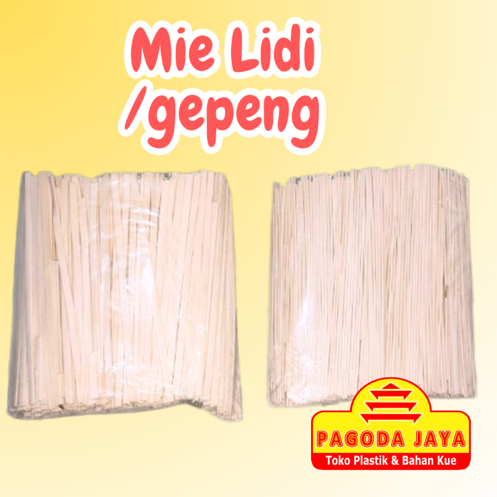 Mie Lidi - Mie Lidi Mentah 500 gr - Mie Lidi Mentah Gepeng