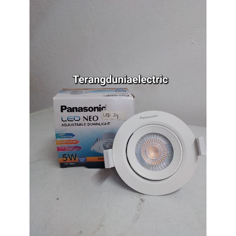 LAMPU LED ADJUSTABLE DOWNLIGHT PANASONIC 5 watt