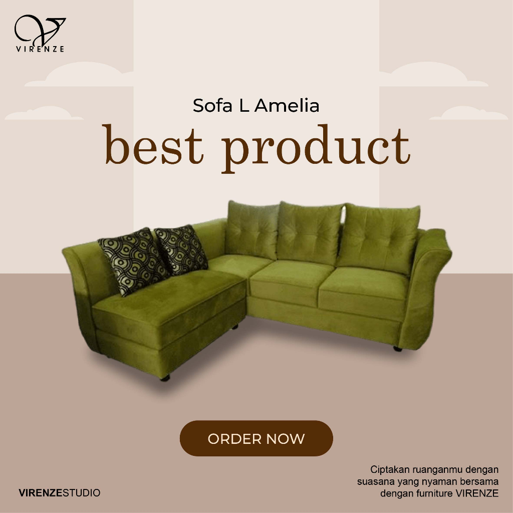 Sofa L Amelia Sofa Minimalis Jateng Semarang Salatiga Solo Sragen Boyolali Jatim Madiun Ngawi Yogya 