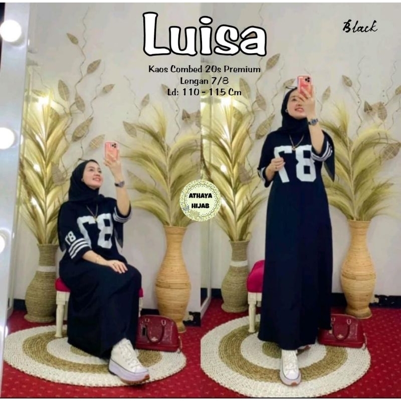 Lusia Dress Matt Kaos Combed 20S Premium (LD 105-110 , Pj 135)