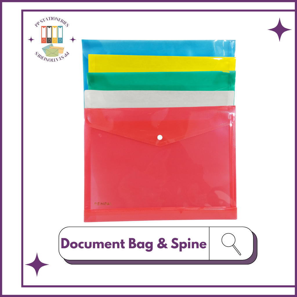 

Penpal Document Bag & Spine / Map Kancing Jumbo Isi 12 PCS (PL-803)