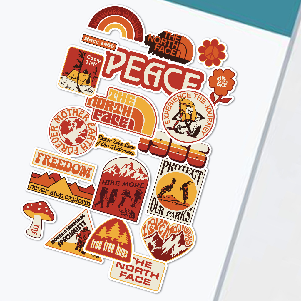 

Sticker The North Face Aesthetic Stiker Waterproof (20pcs)