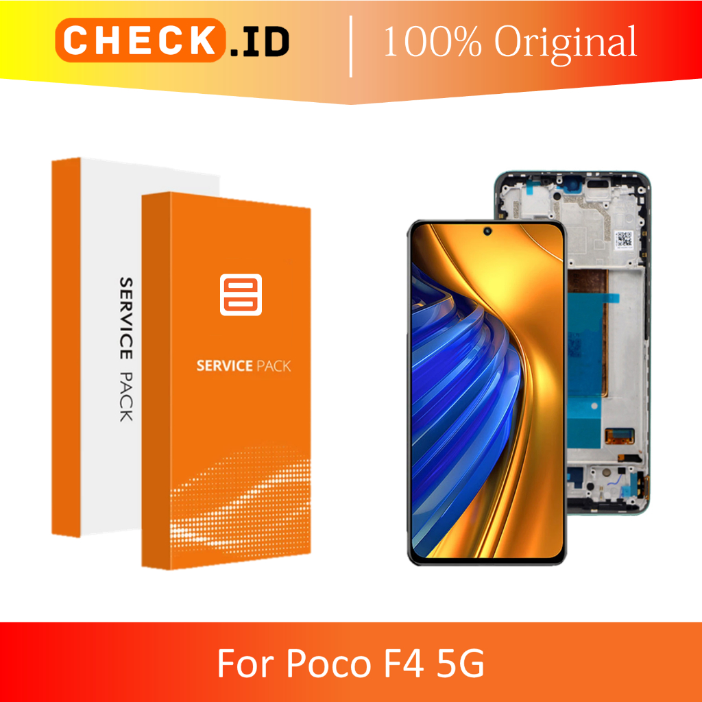 [ CHECK.ID ] AMOLED LCD + FRAME POCO F4 5G POCOPHONE F4 5G ORIGINAL