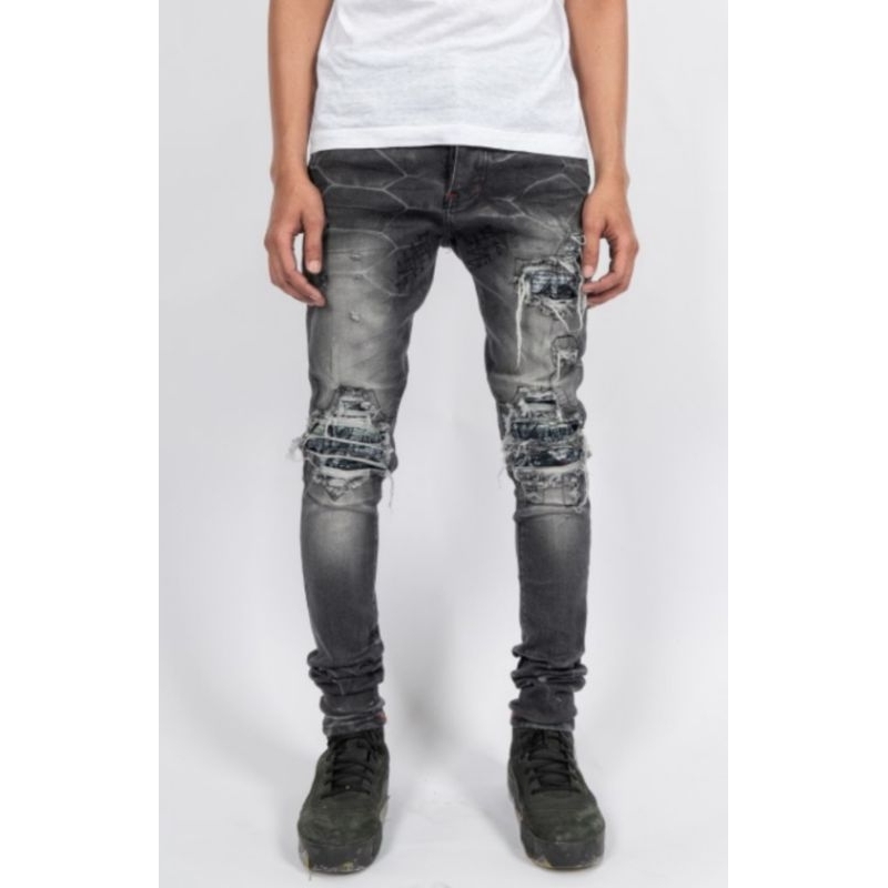 Celana Hamjeans X Paranoise Apex Grey size 36 Denimitup Second Like New